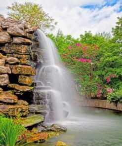 Mountain River Waterfall Paint by numbers