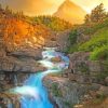 Mountain Waterfall Paint by numbers