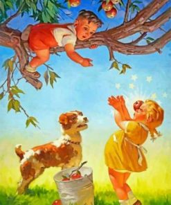 Naughty Siblings Paint by number