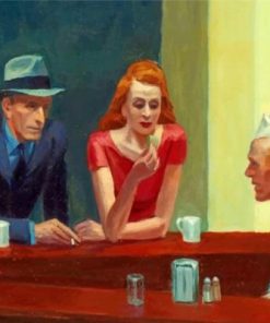 Nighthawks Edward Hopper Paint by numbers