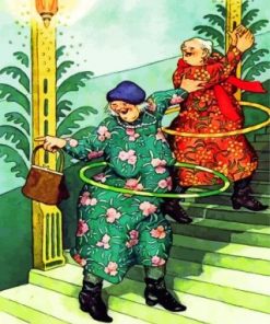 Old Women Best Friends Paint by numbers