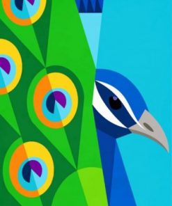 Indian peafowl Paint by numbers