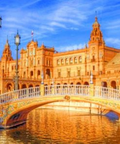 Plaza De Espana Seville Paint by numbers