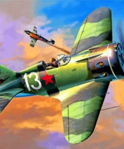 Polikarpov I16 Paint by numbers