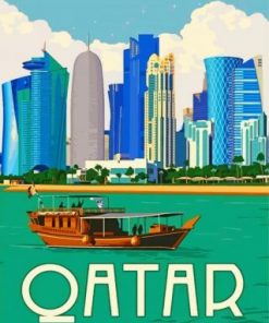 Qatar Middle East Paint by numbers