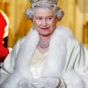 Queen Elizabeth Wearing White Paint by numbers