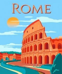 Colosseum Rome Italy Paint by numbers