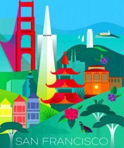 San Francisco Paint by numbers