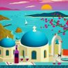 Santorini Greece Paint by Number