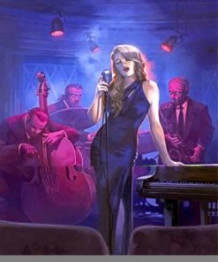 Singer Woman Paint by numbers