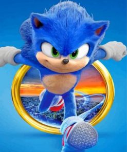 Sonic Hedgehog Paint by numbers