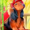 Stylish Dog Paint by numbers