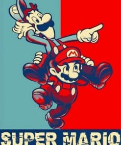 Super Mario Illustration Paint by numbers