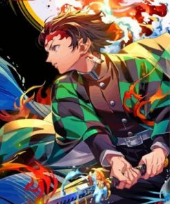 Tanjiro Demon Slayer Paint by number
