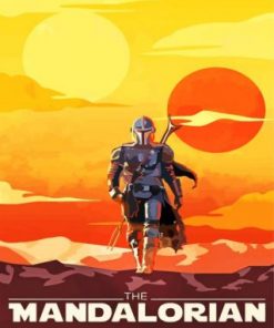 The Mandalorian Illustration Paint by numbers
