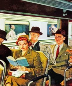 The Train Ride Paint by numbers