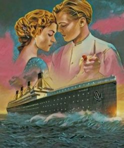Titanic Jack And Rose Paint by numbers