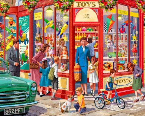 Toys Store Paint by numbers
