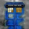 Aesthetic Blue Tardis paint by numbers