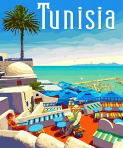 Tunisia Illustration Paint by numbers