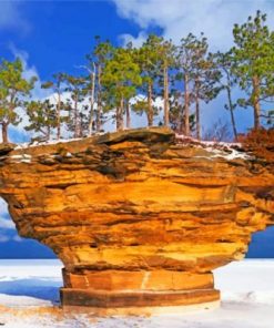 Turnip Rock Michigan Paint by numbers