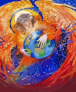 Aesthetic Earth paint by numbers