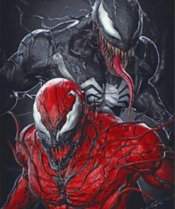 Venom And Spiderman Paint by numbers