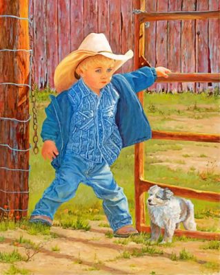 Western Boy Paint by numbers