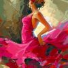 Flamenco Dancer Paint by numbers