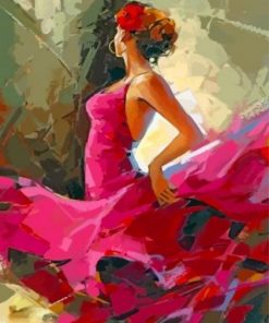 Flamenco Dancer Paint by numbers