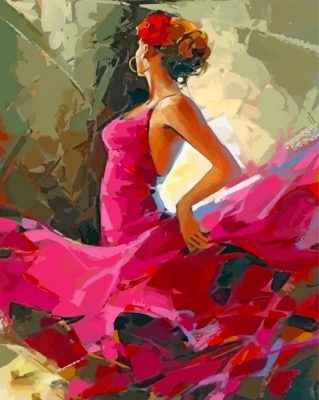 Flamenco Dancer Paint by numbers