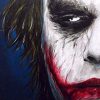 Heath Ledger Joker Face paint by numbers
