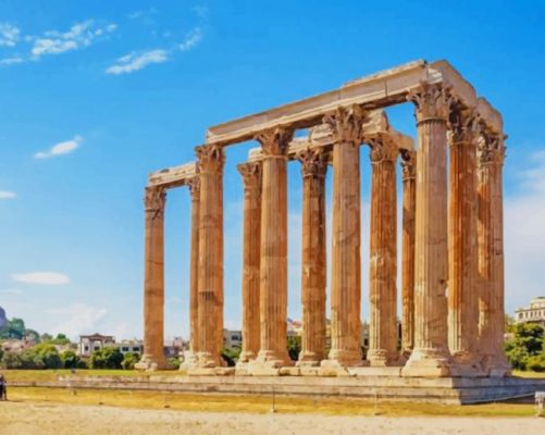 Acropolis Of Athens Greece Paint by numbers