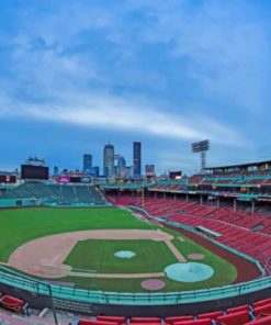 Baseball Fenway Park paint by numbers