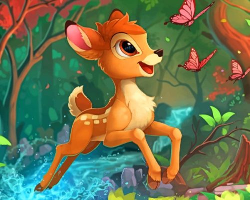 Bambi Deer Paint by numbers