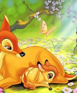 Bambi Disney In Forest Paint by numbers