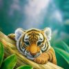 Budding Tiger Paint by numbers