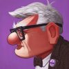 Carl Fredricksen Up Movie paint by numbers