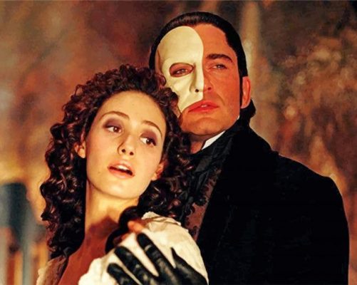 Christine Daae And Phantom Of The Opera Paint by numbers
