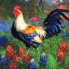 Rooster In Garden paint by numbers