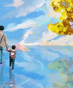Father And His Son Paint by numbers