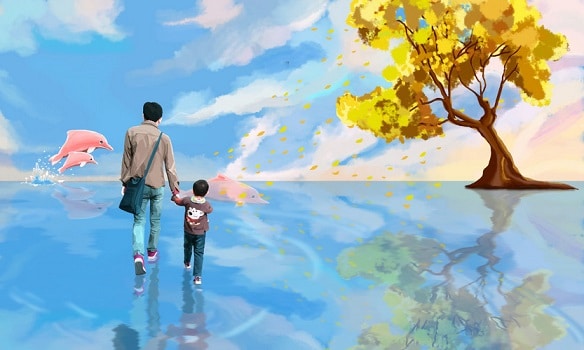 Father And His Son Paint by numbers