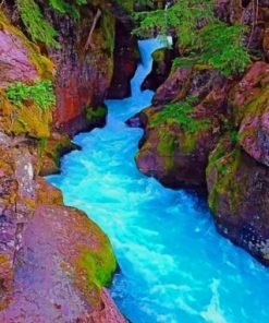 Glacier National Park Montana Paint by numbers