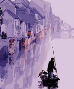 Chinese Ancient Town Paint by numbers