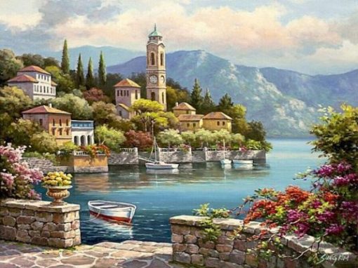 Mountain Lake Paint by numbers