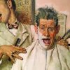 Rockwells Barber paint by numbers