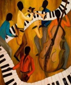 The Get Down Jazz Quintet paint by numbers