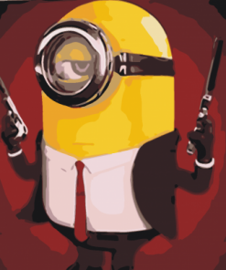 Hitman Minion paint by numbers