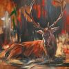 Abstract Deer Animal Paint by numbers