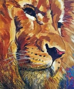 Abstract Lion Paint by numbers